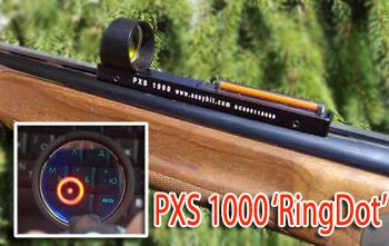 Оптоволоконные коллиматоры из Швеции - Easy Hit PXS 1000 - новая модель 2013 года с прицельной маркой `Кольцо с точкой`