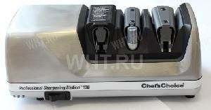 Электрический станок для заточки ножей Chef's Choice 130BM, 3-х этапный, цвет Brushed Metal картинка анонса на сайте WHT.ru