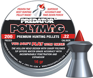 Пули JSB Predator POLYMAG 5,50 мм 1,030 г (200 шт.) картинка анонса на сайте WHT.ru