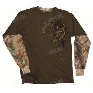 Толстовка BUCK WEAR Side Buck, цвет коричневый + камуфляж картинка анонса на сайте WHT.ru