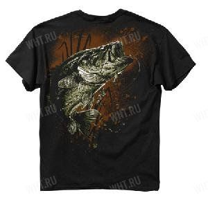 Футболка мужская BUCK WEAR Bass Elements, цвет чёрный картинка анонса на сайте WHT.ru