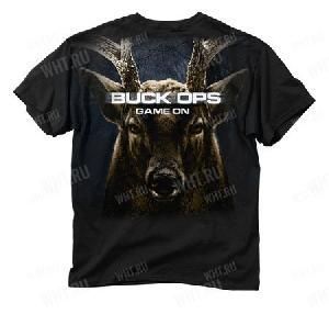 Футболка мужская BUCK WEAR Buck Ops, цвет черный картинка анонса на сайте WHT.ru