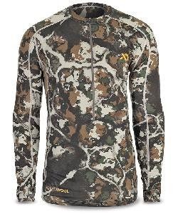 Пуловер с длинным рукавом FIRST LITE Wilkin 1/2 Zip, камуфляж Fusion (Фьюжн) картинка анонса на сайте WHT.ru
