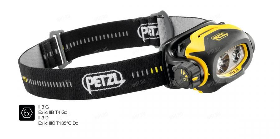 Налобный фонарь Petzl PIXA 3R, цвет черный/желтый (max. 90 Люмен)