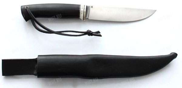 Нож "Лиман", рукоять чёрный граб, элфорин, сталь D2