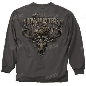 Толстовка BUCK WEAR Get Deer Dead, цвет серый картинка анонса на сайте WHT.ru