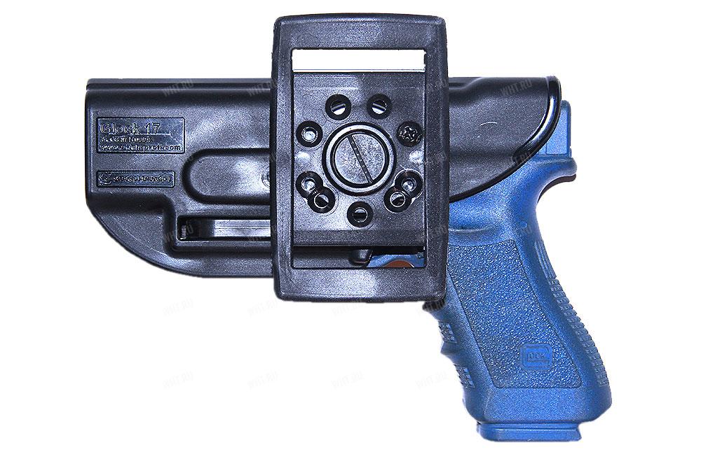 Кобура для Glock 17 поясная пластиковая с механизмом фиксации и замком Tek-Lock (№30) купить в интернет-магазине wht.ru