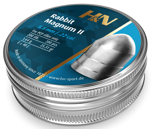 Пули для пневматики H&N Rabbit Magnum II 5,50 мм (.22) 1,66 г (200 шт.) картинка анонса на сайте WHT.ru