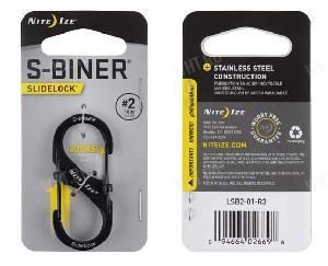 Карабин Nite Ize "S" Slide Lock , 2 размер, чёрный картинка анонса на сайте WHT.ru