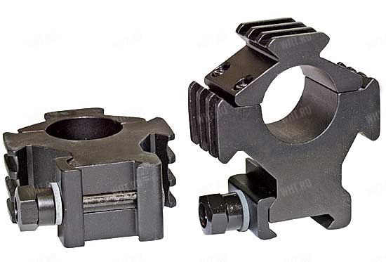 Тактические кольца B-Square на базу Picatinny | Weaver, ø25.4 мм, BH=24 мм (три базы Weaver)