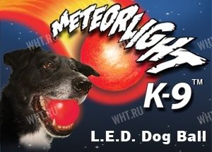 Cветящийся мяч Nite Ize Meteor Light K-9 для дрессировки собак (Disco) картинка анонса на сайте WHT.ru