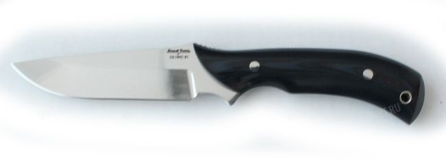 Нож "Охотник", сталь D2, рукоять микарта (цвет-чёрный)