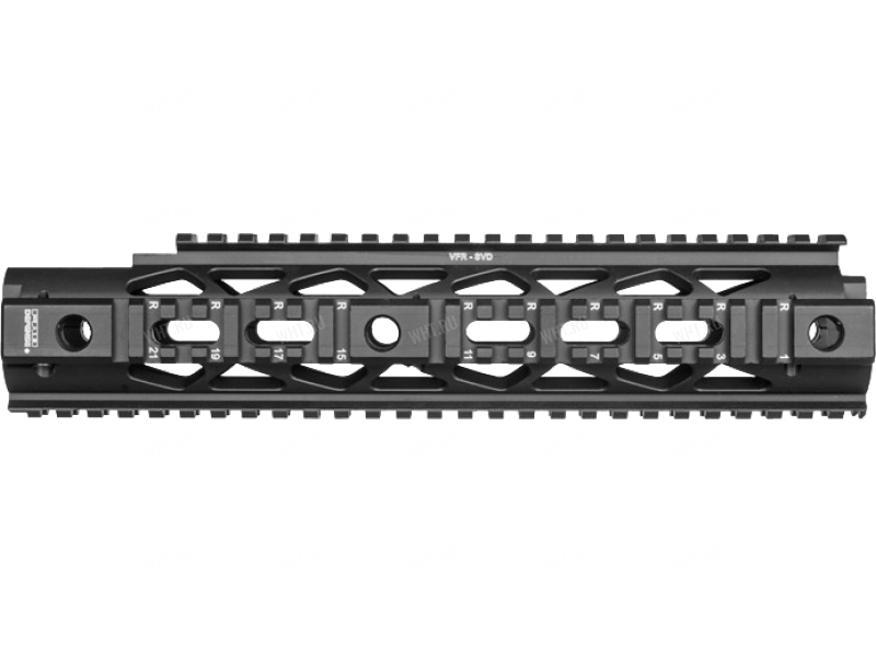 Тактическое облегчённое алюминиевое цевьё с 4-мя направляющими Picatinny для СВД/Тигр FAB-Defense