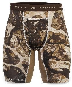 @Шорты-трусы длинные FIRST LITE Wick Long Boxer Brief, камуфляж Cipher