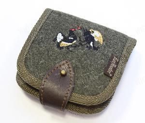 Подсумок на 10 винтовочных патронов калибра .223 Rem,  .222 Rem, .22 Hornet, 5.45x39 (сукно, изображение - 2 тетерева) картинка анонса на сайте WHT.ru