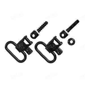 Комплект б/c антабок Uncle Mike's QD® Swivels для болтовых карабинов, ширина 31,7 мм, с креплениями картинка анонса на сайте WHT.ru