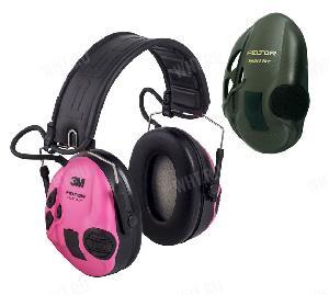 Активные наушники PELTOR SPORT-TAC, сменные боковые панели, (розовые и оливковые) картинка анонса на сайте WHT.ru