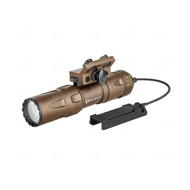 Тактический фонарь Olight Odin Mini c выносной кнопкой, 1250 Лм, 240 м, Desert Tan купить в интернет-магазине wht.ru