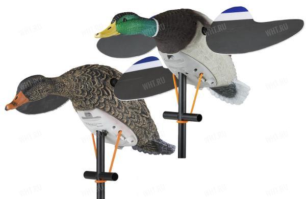 Механические чучела утки (кряквы) Lucky Duck с вращающимися крыльями - Lucky Pair II (утка + селезень)