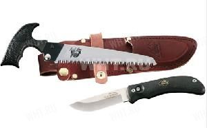Набор OUTDOOR EDGE Swingblade-Pak - нож Swingblade и пила Kodi Saw, кожаные ножны картинка анонса на сайте WHT.ru