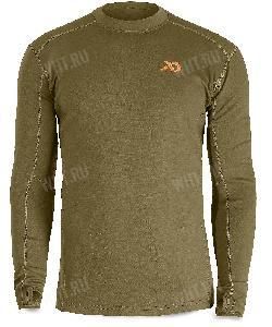 Пуловер с длинным рукавом FIRST LITE Kiln LS Crew, расцветка Conifer картинка анонса на сайте WHT.ru
