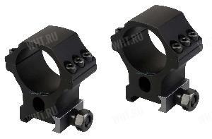 Кольца VECTOR X-Accu Medium Tunnel на базу Picatinny | Weaver, 30 мм (6 винтов), BH=16,75 мм картинка анонса на сайте WHT.ru