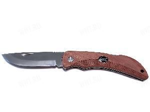 Охотничий складной нож EKA Swede 10, рукоять WOOD, сталь SANDVIK картинка анонса на сайте WHT.ru